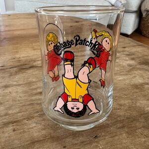 Vintage 1984 Cabbage Patch Kids 3.5" Juice Glass Collectible